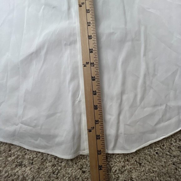 Brooks Brothers Mens Long Sleeve Button Up Shirt White Slim Fit 17.5 33 Spread - Picture 4 of 15